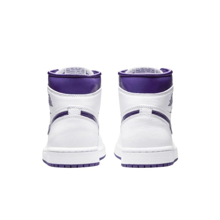 NIKE AIR JORDAN 1 RETRO HIGH OG WMNS WHITE COURT PURPLE CD0461 151 - Image 5