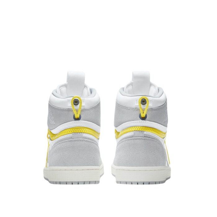 NIKE AIR JORDAN 1 HIGH SWITCH WHITE LIGHT SMOKE GREY SAIL TOUR YELLOW CW6576 100 - Image 5