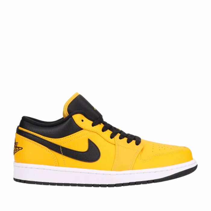 NIKE AIR JORDAN 1 LOW UNIVERSITY GOLD BLACK WHITE 553558 700 - Image 2