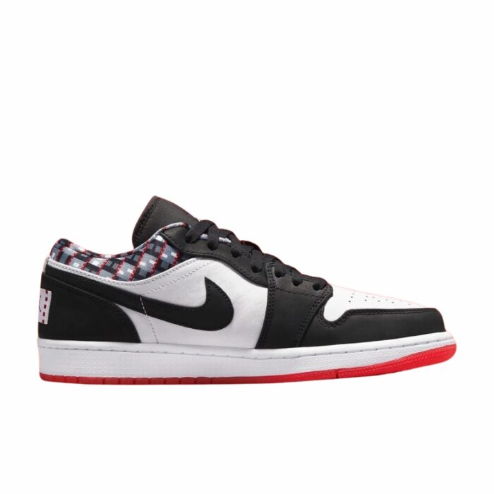 NIKE AIR JORDAN 1 LOW QUAI 54 BLACK WHITE RED DM0095 106 - Image 2