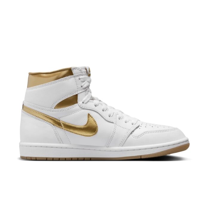 NIKE AIR JORDAN 1 HIGH 1 OG WHITE GOLD FD2596 107 - Image 2