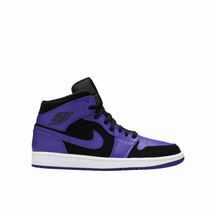 NIKE AIR JORDAN 1 LOW COURT PURPLE BLACK WHITE 553558 501 - Image 2