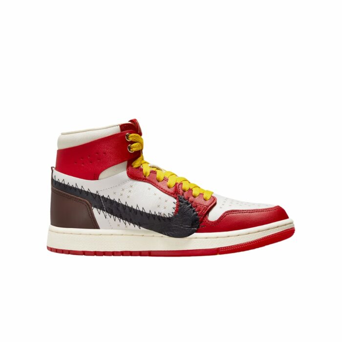 NIKE AIR JORDAN 1 HIGH ZOOM AIR CMFT 2 X THE TEYANA TAYLOR GYM RED BLACK SUMMIT WHITE EARTH COCONUT MILK FJ0604 601 - Image 2