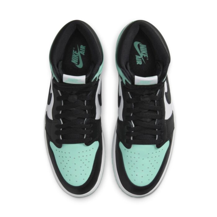 NIKE AIR JORDAN 1 RETRO HIGH OG GREEN GLOW WHITE BLACK DZ5485 130 - Image 3