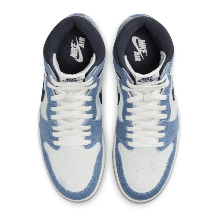 NIKE AIR JORDAN 1 HIGH OG DENIM SUMMIT WHITE OBSIDIAN SUMMIT WHITE GUM MEDIUM BROWN FQ2947 100 - Image 3