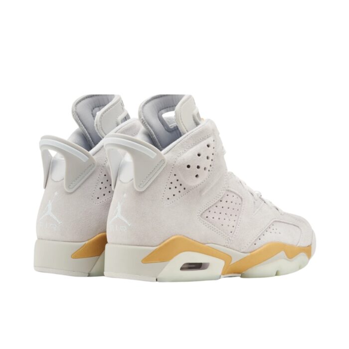 NIKE AIR JORDAN 6 RETRO CRAFT PARIS OLYMPICS PEARL PURE PLATINUM GLACIER BLUE MTLC GOLD COCONUT MILK DQ4914 074 - Image 3
