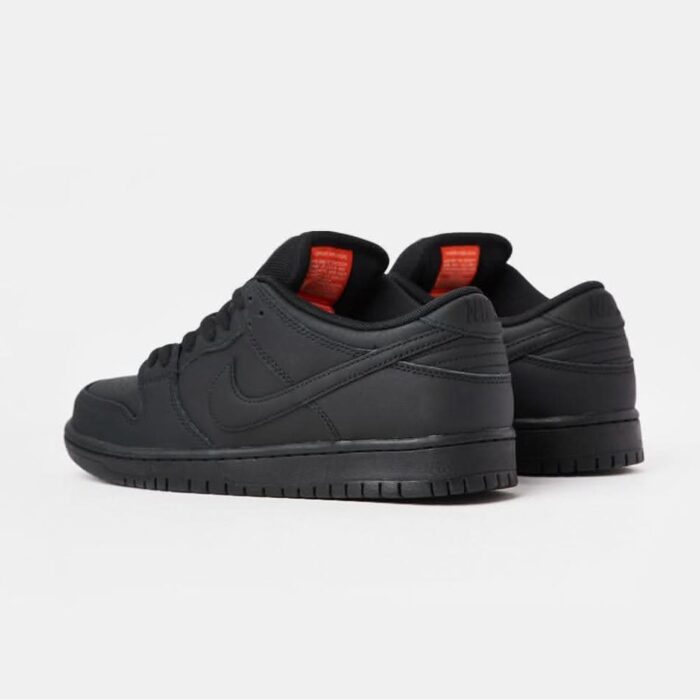 NIKE SB DUNK LOW PRO ISO TRIPLE BLACK FJ1674 001 - Image 9