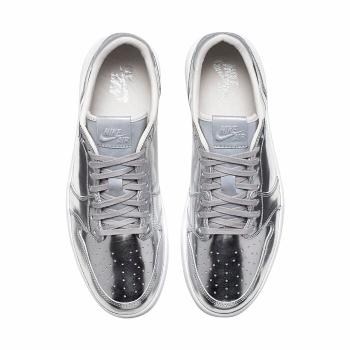 NIKE AIR JORDAN 1 LOW PINNACLE METALLIC SILVER 852549 003 - Image 3