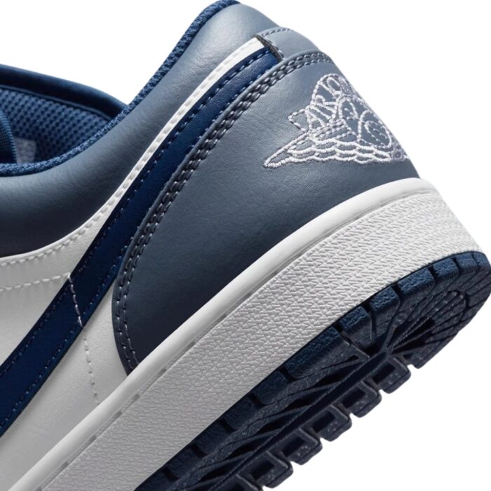 NIKE AIR JORDAN 1 LOW ASHEN SLATE NAVY BLUE WHITE 553558 414 - Image 3