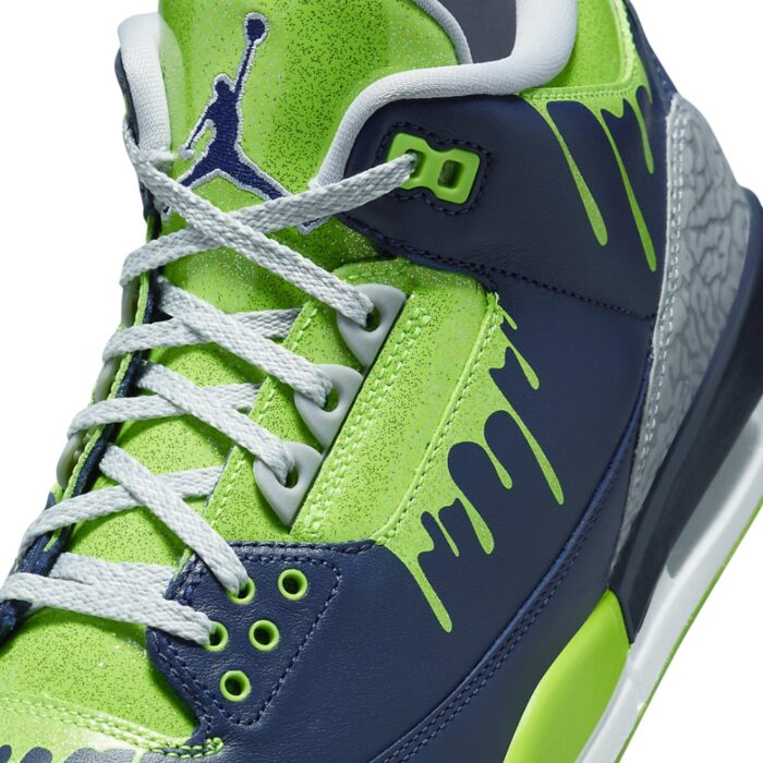 NIKE AIR JORDAN 3 X DOERNBECHER HUGO NAVY GREEN FZ3030 919 - Image 3