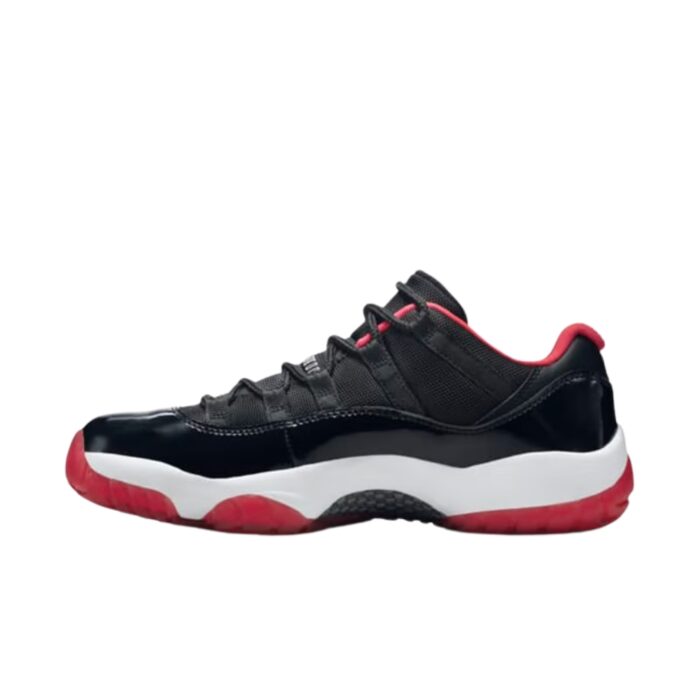 NIKE AIR JORDAN 11 RETRO LOW BRED BLACK TRUE RED WHITE 528895 012 - Image 3