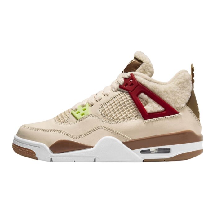 NIKE AIR JORDAN 4 RETRO WHERE THE WILD THINGS ARE SAIL UNIVERSITY RED HEMP BARELY VOLT DH0572 264 - Image 3