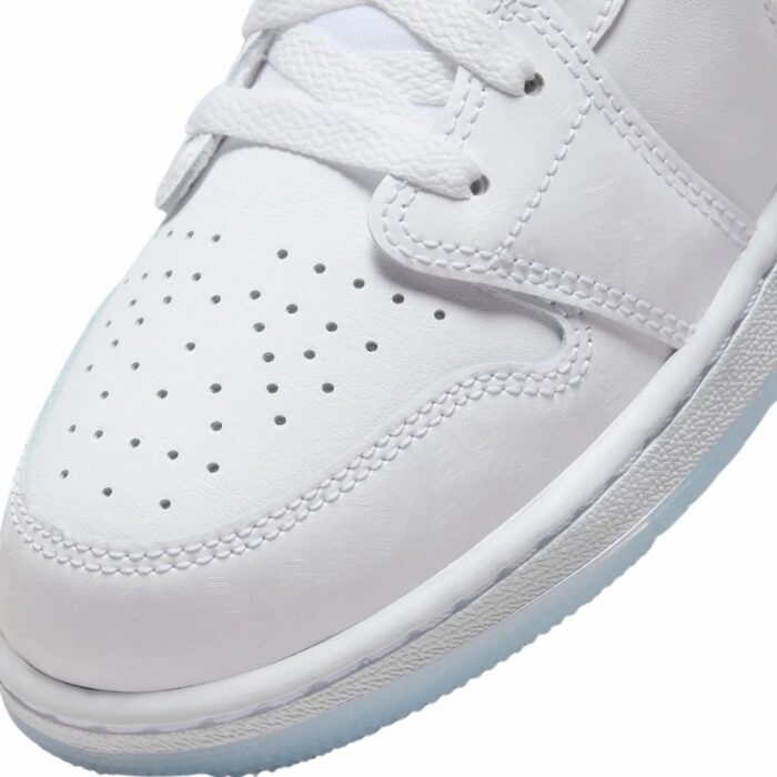 NIKE AIR JORDAN 1 LOW GLITTER SWOOSH FQ9112 100 - Image 8