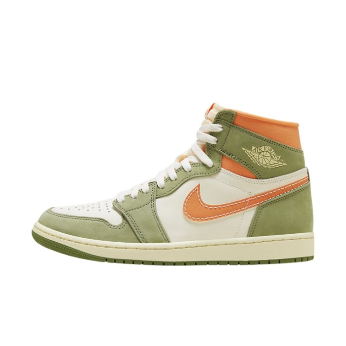 NIKE AIR JORDAN 1 HIGH OG CELADON SKY J LIGHT OLIVE BRIGHT MANDARIN COCONUT MILK PALE IVORY FB9934 300 - Image 3
