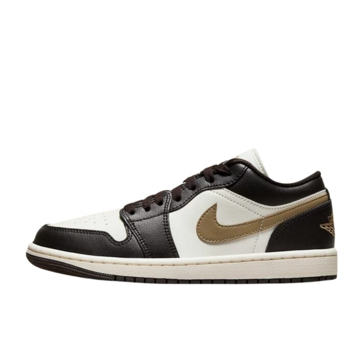 NIKE AIR JORDAN 1 LOW MOCHA BROWN SAIL GOLD DC0774 200 - Image 3