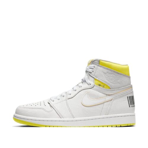 NIKE AIR JORDAN 1 RETRO HIGH FIRST CLASS FLIGHT WHITE DYNAMIC YELLOW BLACK 555088 170 - Image 3