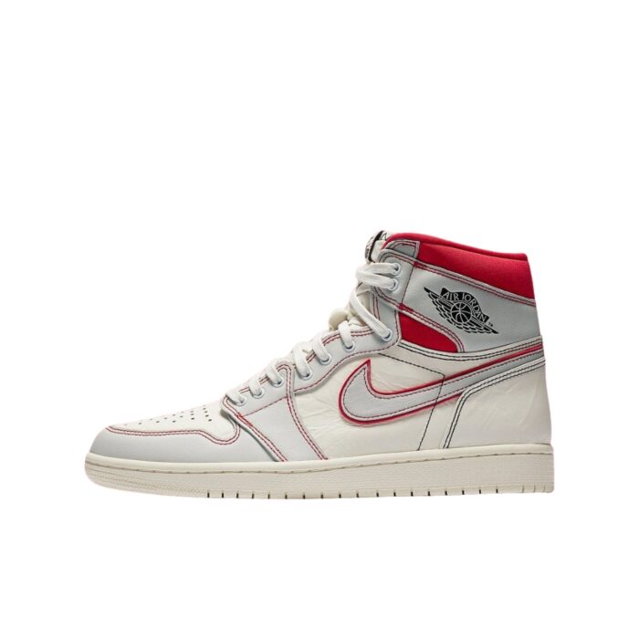 NIKE AIR JORDAN 1 RETRO HIGH PHANTOM SAIL BLACK PHANTOM UNIVERSITY RED 555088 160 - Image 3