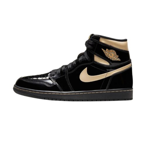 NIKE AIR JORDAN 1 RETRO HIGH OG BLACK GOLD 555088 032 - Image 2