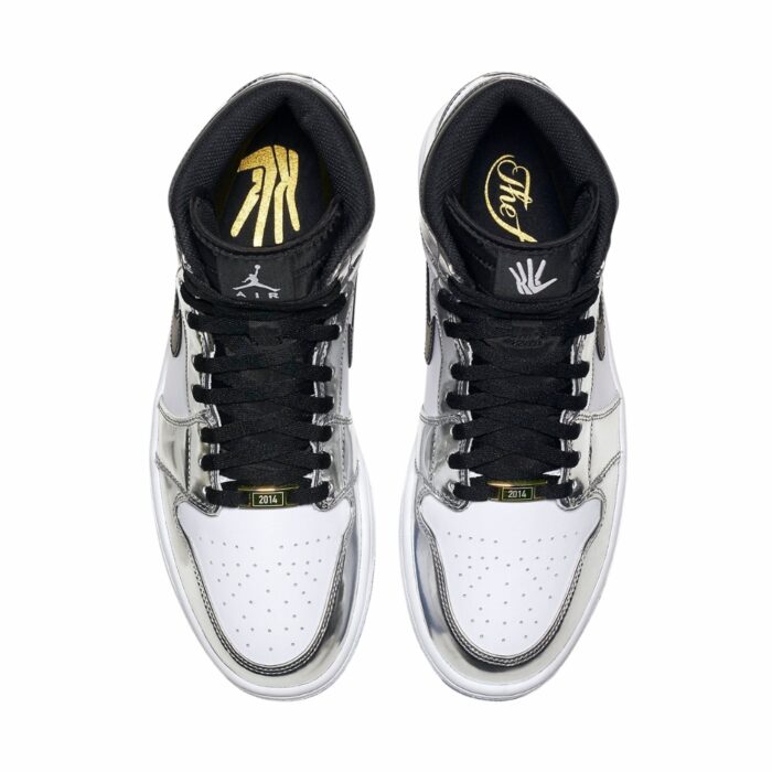 NIKE AIR JORDAN 1 RETRO HIGH THINK 16 PASS THE TORCH CHROME WHITE TURBO GREEN BLACK AQ7476 016 - Image 3