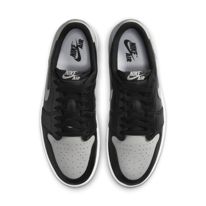 NIKE AIR JORDAN 1 LOW OG SHADOW BLACK MEDIUM GREY WHITE CZ0790 003 - Image 3