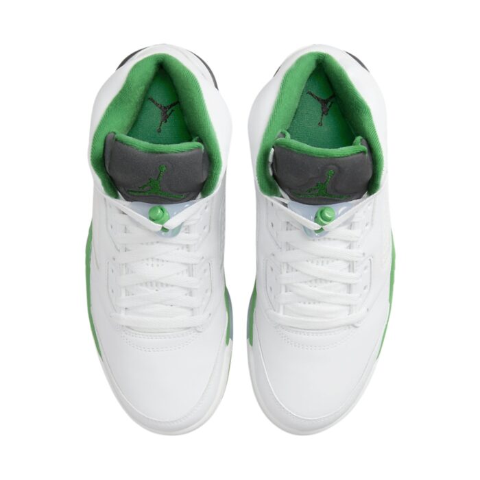 NIKE AIR JORDAN 5 LUCKY GREEN BLACK ICE BLUE WHITE DD9336 103 - Image 3