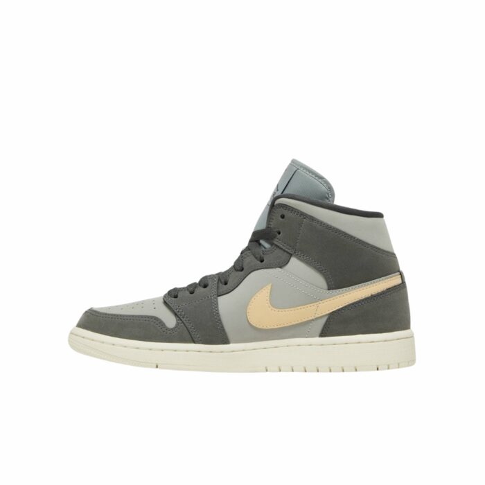NIKE AIR JORDAN 1 MID IRON GREY WHITE ONYX LT SMOKE GREY BQ6472 020 - Image 3