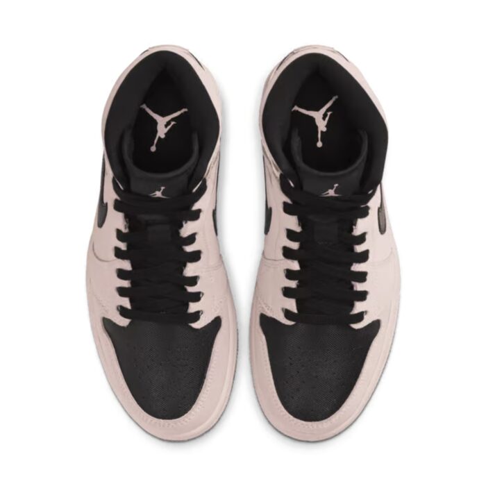 NIKE AIR JORDAN 1 MID DIRTY POWDER IRIDESCENT BARELY ROSE BLACK MULTI COLOR BQ6472 602 - Image 3