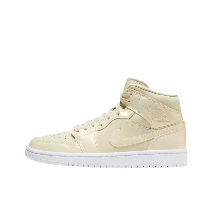 NIKE AIR JORDAN 1 MID GOOSE FEATHER YELLOW CK6587 200 - Image 3