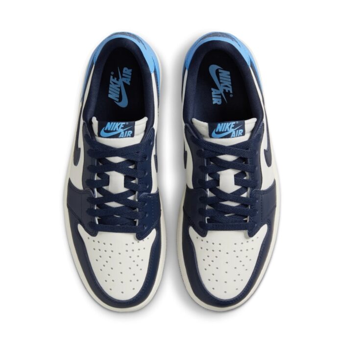 NIKE AIR JORDAN 1 LOW OG OBSIDIAN UNIVERSITY BLUE SAIL CZ0790 400 - Image 3