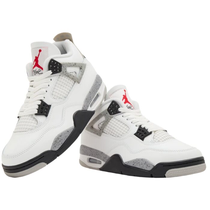NIKE AIR JORDAN 4 WHITE CEMENT 2025 SUMMIT WHITE FIRE RED TECH GREY BLACK FV5029 100 - Image 3