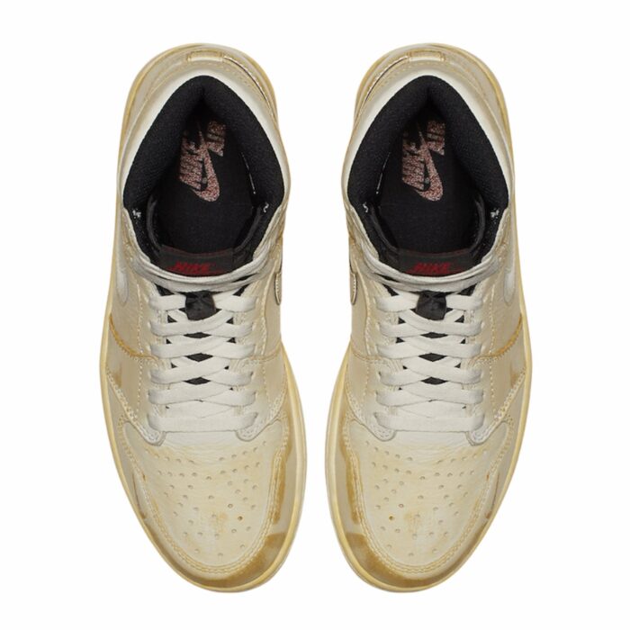 NIKE AIR JORDAN 1 RETRO HIGH NIGEL SYLVESTER SAIL VARSITY RED REFLECT SILVER WHITE BV1803 106 - Image 3