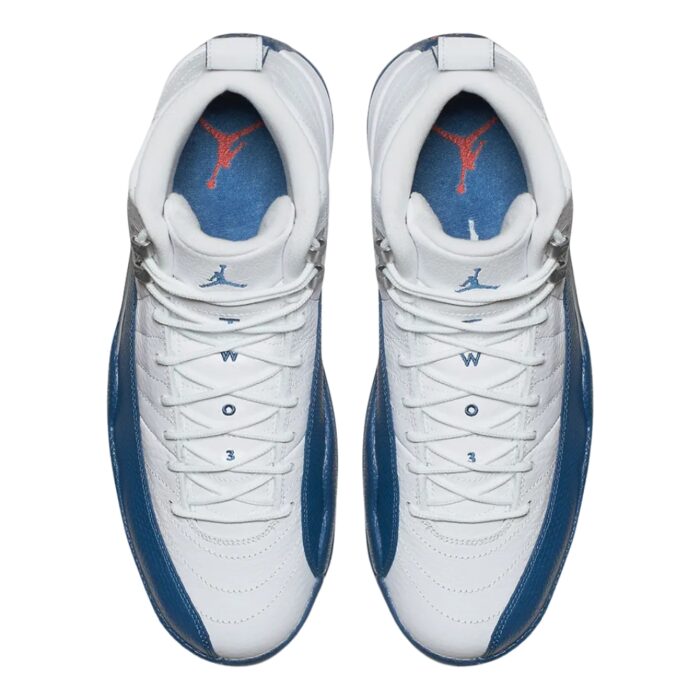NIKE AIR JORDAN 12 RETRO FRENCH BLUE WHITE METALLIC SILVER VARSITY RED 130690 113 - Image 3