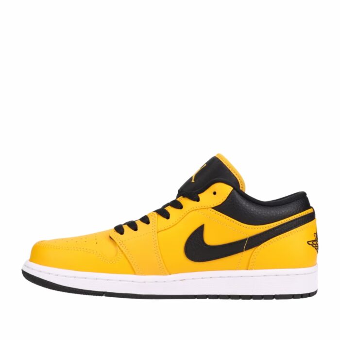 NIKE AIR JORDAN 1 LOW UNIVERSITY GOLD BLACK WHITE 553558 700 - Image 3