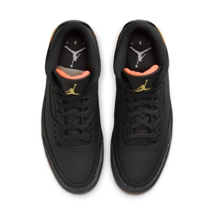 NIKE AIR JORDAN 3 X J BALVIN RIO BLACK SOLAR FLARE TOTAL CRIMSON ABYSS FN0344 001 - Image 3