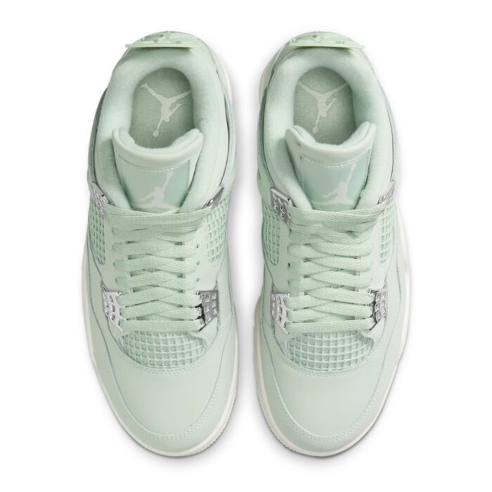 NIKE AIR JORDAN 4 ABUNDANCE SEAFOAM SAIL METALLIC SILVER HV0823 003 - Image 4