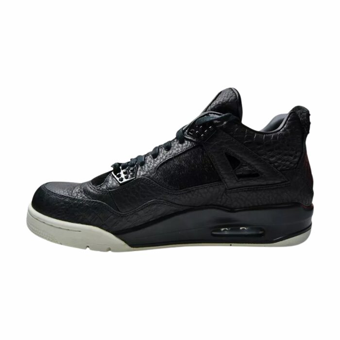 NIKE AIR JORDAN 4 RETRO PONY HAIR BLACK SAIL 819139 010 - Image 3