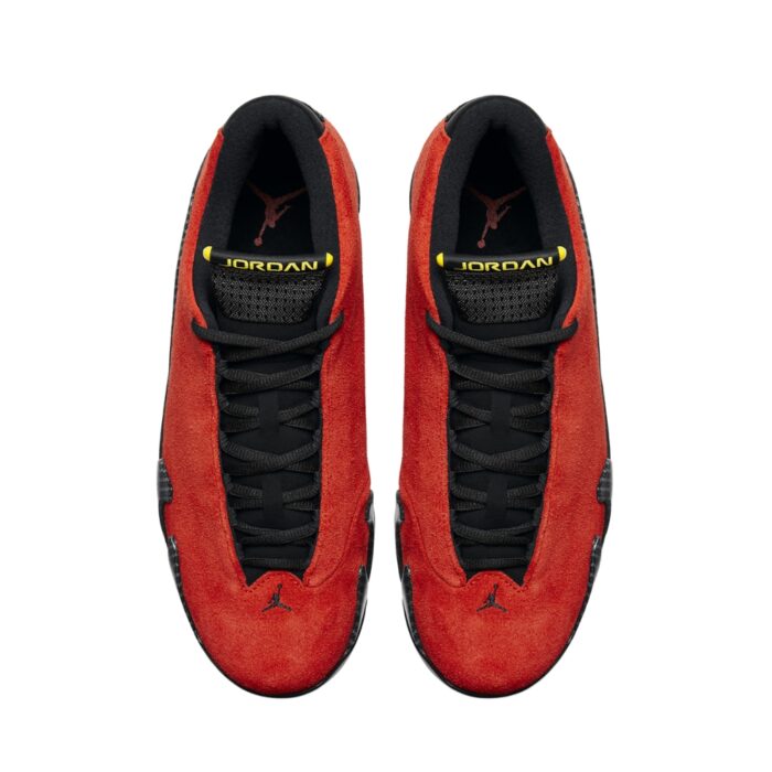 NIKE AIR JORDAN 14 RETRO FERRARI CHALLENGE RED BLACK 654459 670 - Image 4