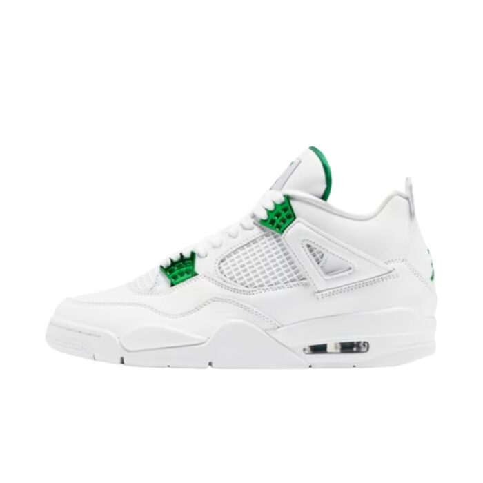 NIKE AIR JORDAN 4 RETRO METALLIC GREEN WHITE PINE GREEN METALLIC SILVER CT8527 113 - Image 3