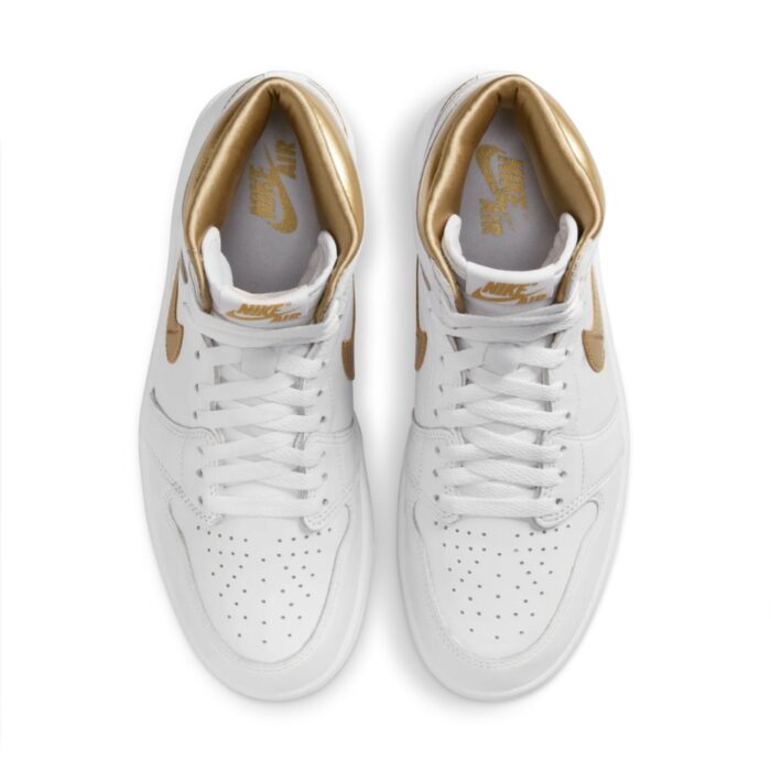 NIKE AIR JORDAN 1 HIGH 1 OG WHITE GOLD FD2596 107 - Image 3