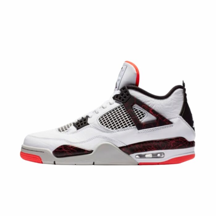 NIKE AIR JORDAN 4 RETRO FLIGHT NOSTALGIA WHITE BLACK BRIGHT CRIMSON PALE CITRON 308497 116 - Image 3