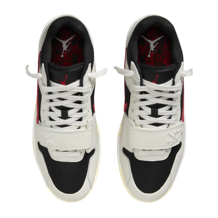 NIKE AIR JORDAN JUMPMAN JACK X TRAVIS SCOTT SAIL UNIVERSITY RED BLACK MUSLIN FZ8117 101 - Image 3