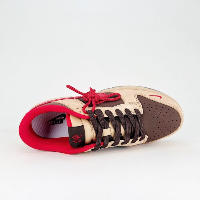 NIKE SB DUNK LOW YEAR OF THE SNAKE LIMITED BROWN COFFEE RED SMALL HOOK AG3702 858 - Image 4