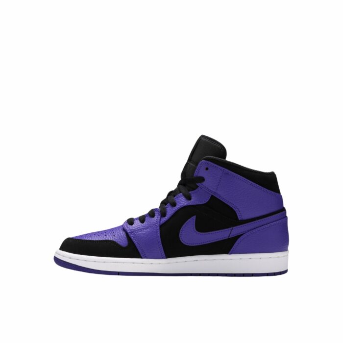 NIKE AIR JORDAN 1 LOW COURT PURPLE BLACK WHITE 553558 501 - Image 3