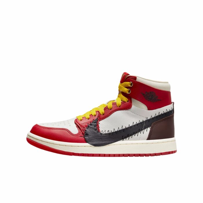 NIKE AIR JORDAN 1 HIGH ZOOM AIR CMFT 2 X THE TEYANA TAYLOR GYM RED BLACK SUMMIT WHITE EARTH COCONUT MILK FJ0604 601 - Image 3