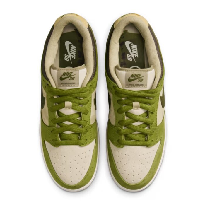 NIKE SB DUNK LOW ASPARAGUS X YUTO HORIGOME LEGION GREEN LIGHT KHAKI DARK LODEN SESAME BURNT SIENNA HF8022 300 - Image 3