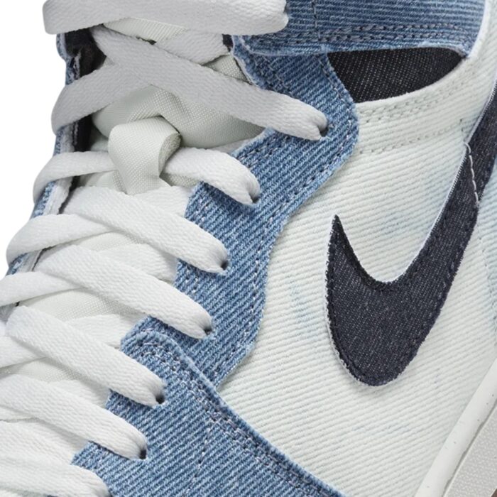 NIKE AIR JORDAN 1 HIGH OG DENIM SUMMIT WHITE OBSIDIAN SUMMIT WHITE GUM MEDIUM BROWN FQ2947 100 - Image 4