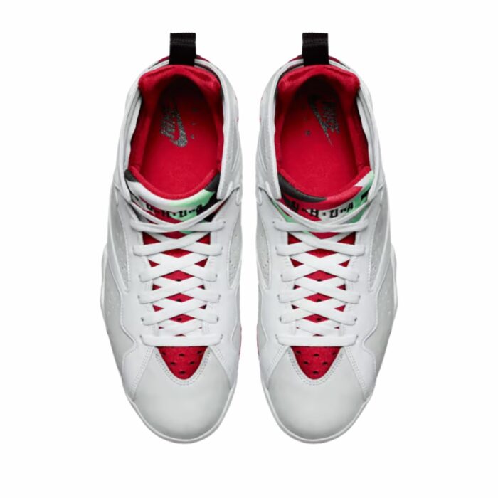 NIKE AIR JORDAN 7 RETRO HARE WHITE TRUE RED LIGHT SILVER TOURMALINE 304775 125 - Image 4