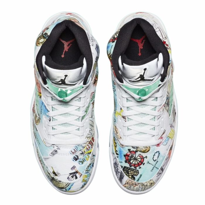 NIKE AIR JORDAN 5 RETRO WINGS MULTI COLOR AV2405 900 - Image 4