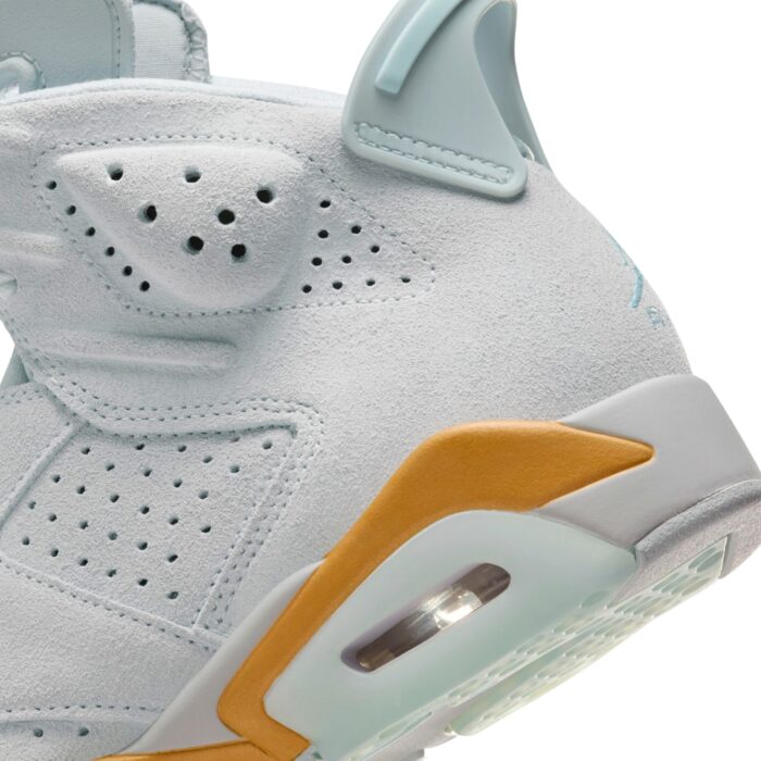 NIKE AIR JORDAN 6 RETRO CRAFT PARIS OLYMPICS PEARL PURE PLATINUM GLACIER BLUE MTLC GOLD COCONUT MILK DQ4914 074 - Image 4