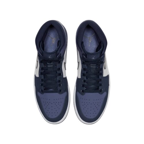 NIKE AIR JORDAN MID OBSIDIAN SANDED PURPLE WHITE 554724 445 - Image 4